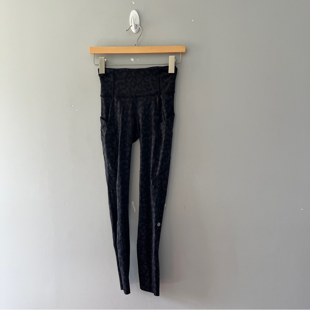 Lululemon Fast and Free Tight II Non-Reflective Nulux Formation Camo Size 2